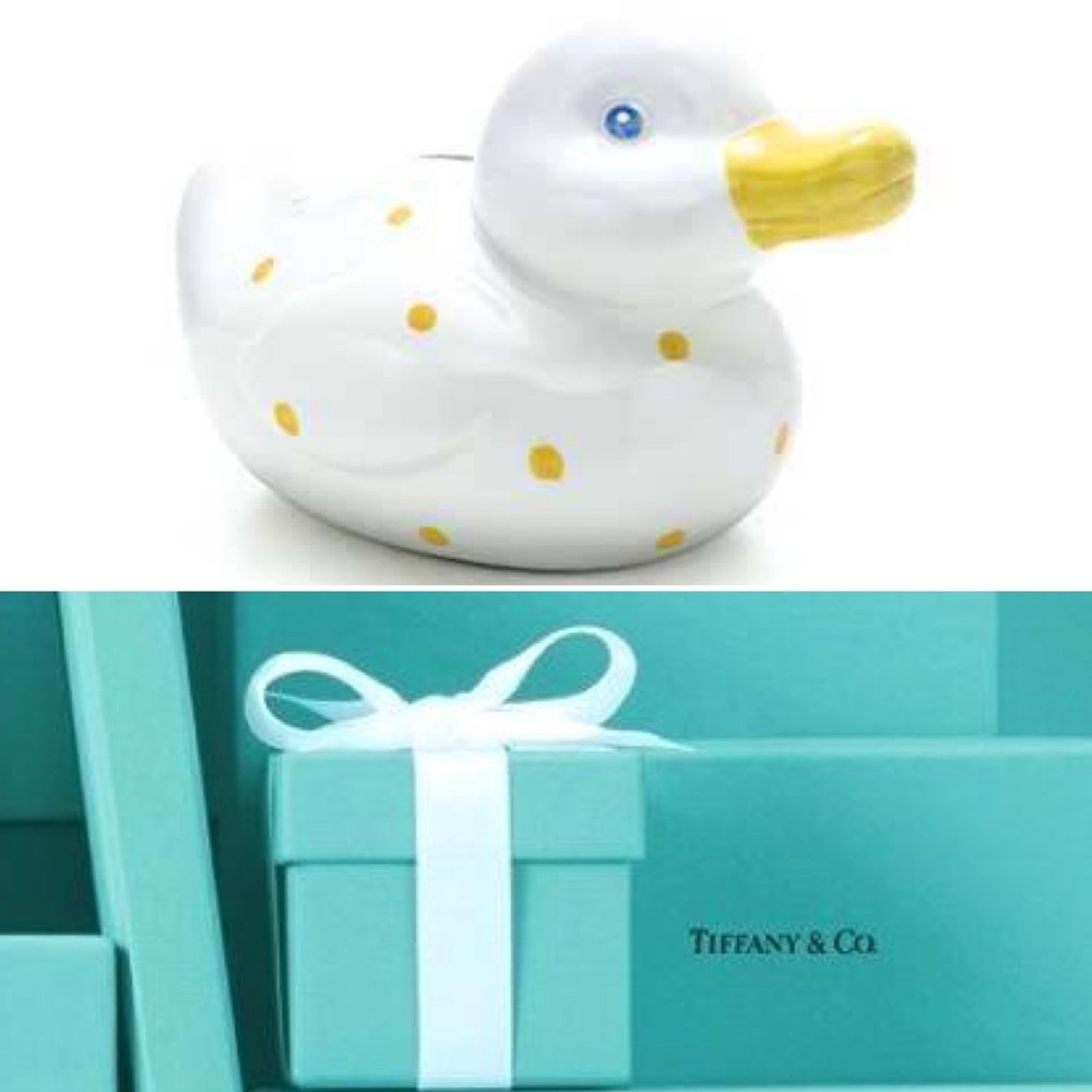 R A R E  |  Tiffany Baby Duck Bank NEW in box!